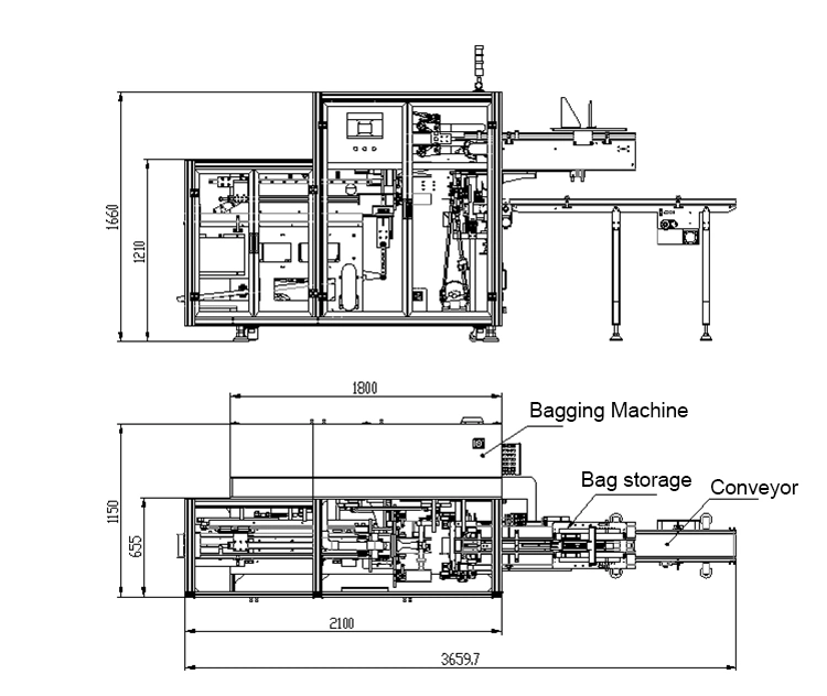 Soontrue Td200 Multi-Function Food Line Flat Pouch Horizontal Packing Machine